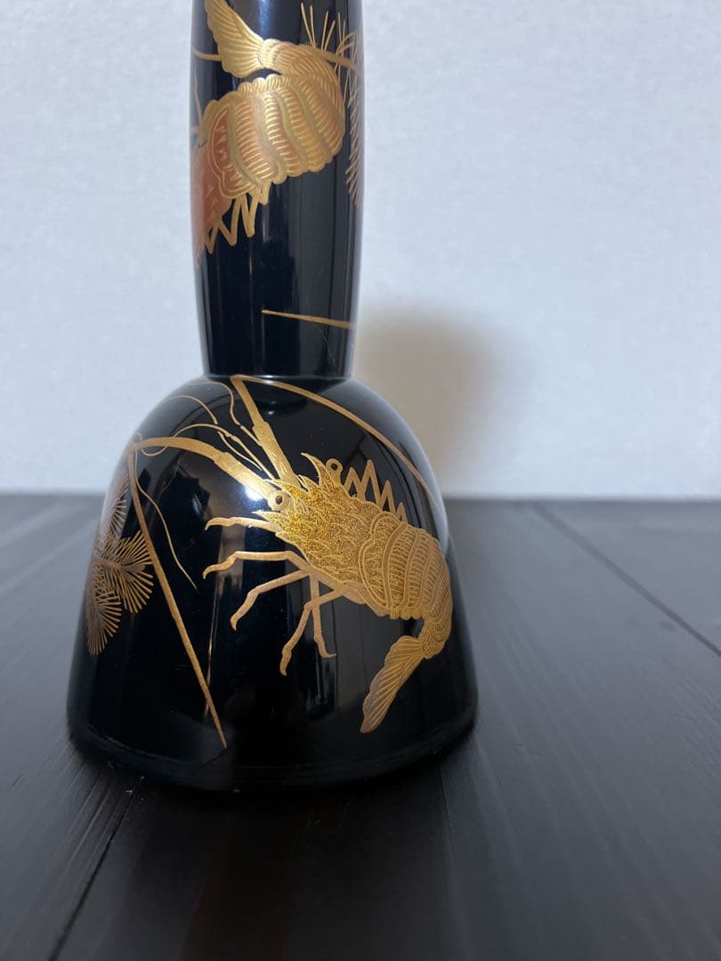 小鼓　胴　海老に松蒔絵