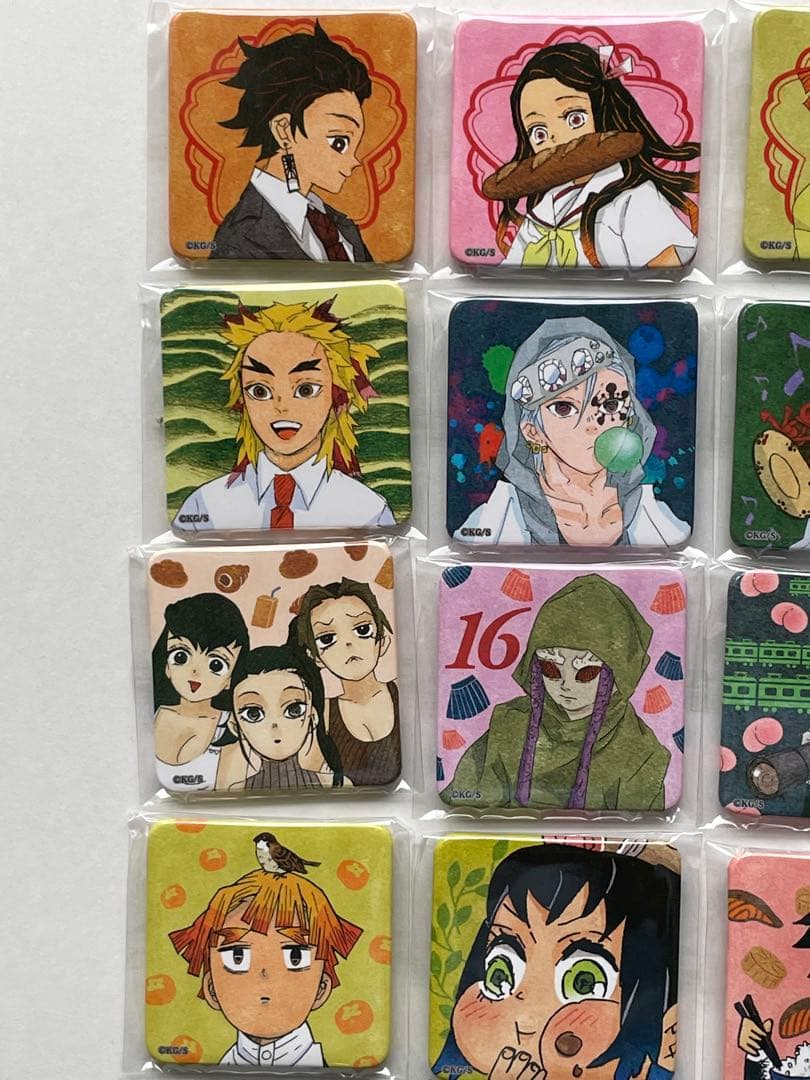 鬼滅の刃　スクエア缶バッジ　アナザーカラー　コンプリート　ジャンプショップ
