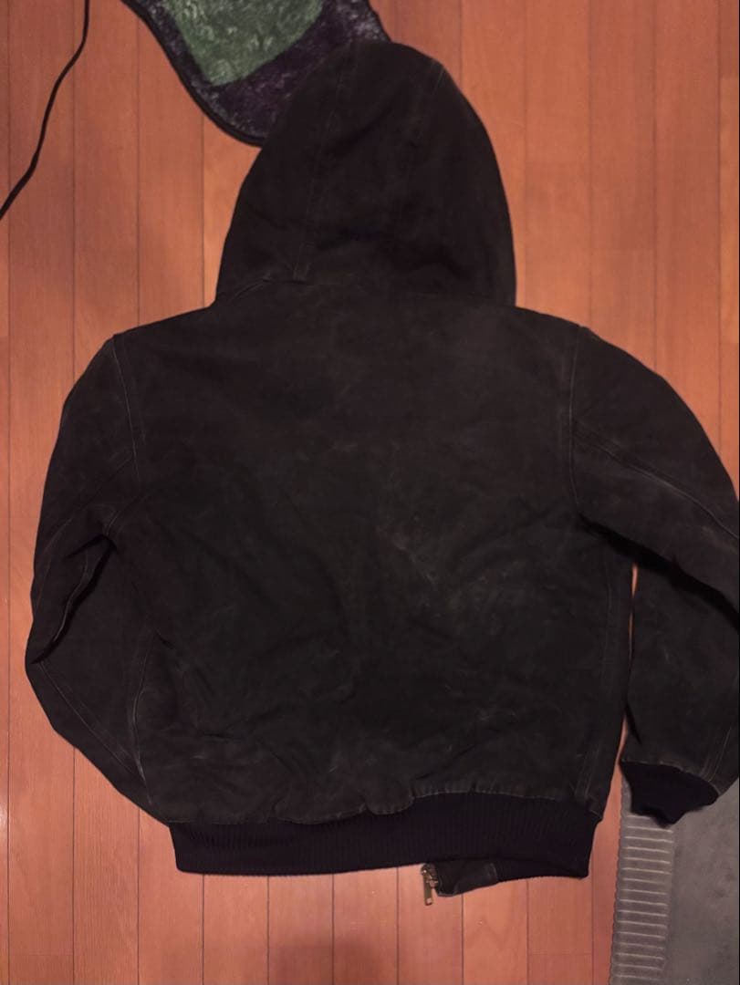Carhartt ブラック フード付きジャケット アクティブジャケット