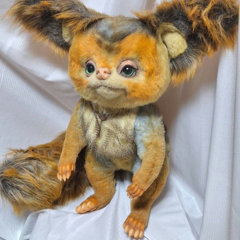 アートドール　りす　ぬいぐるみ　検索用　グレムリン　ファービー2 ハンドメイド