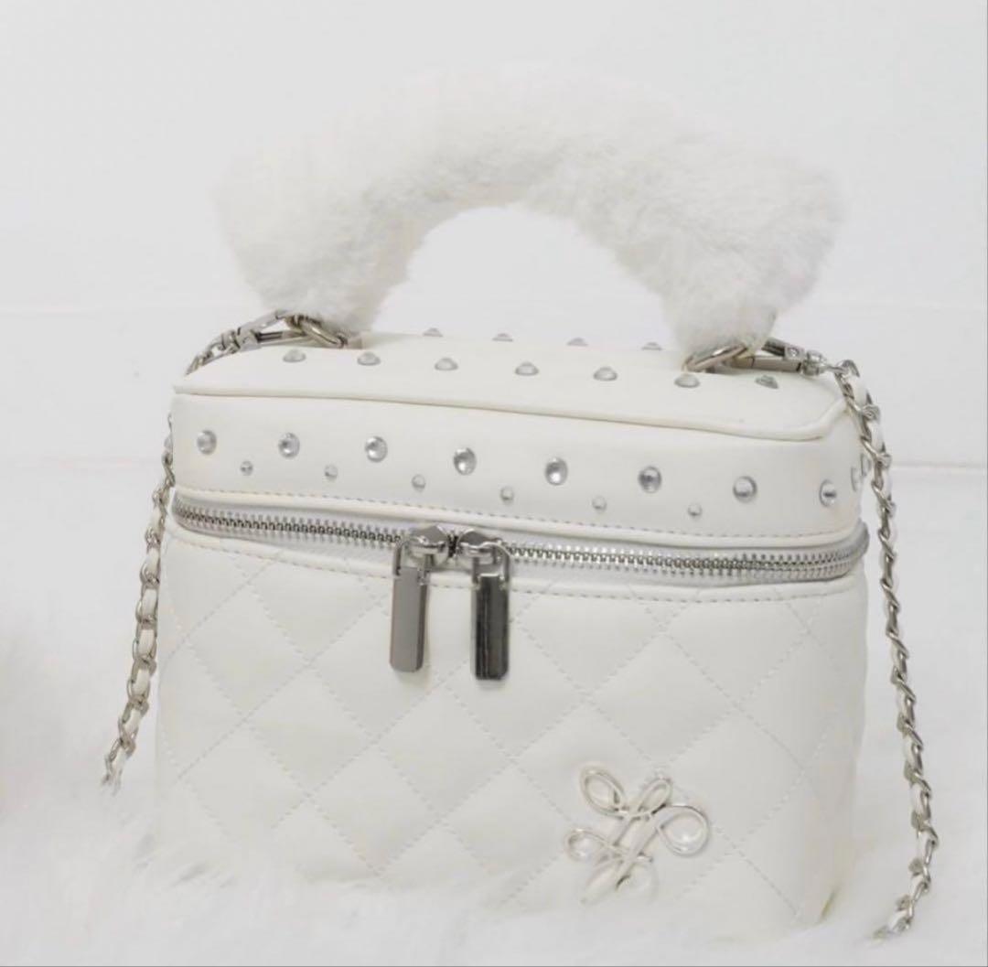 ルミニョン lumignon バニティバッグ ホワイト 白 White