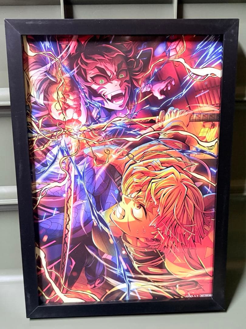 【入場者特典 第5弾】鬼滅の刃 映画 キービジュアル イラストボード 額装済