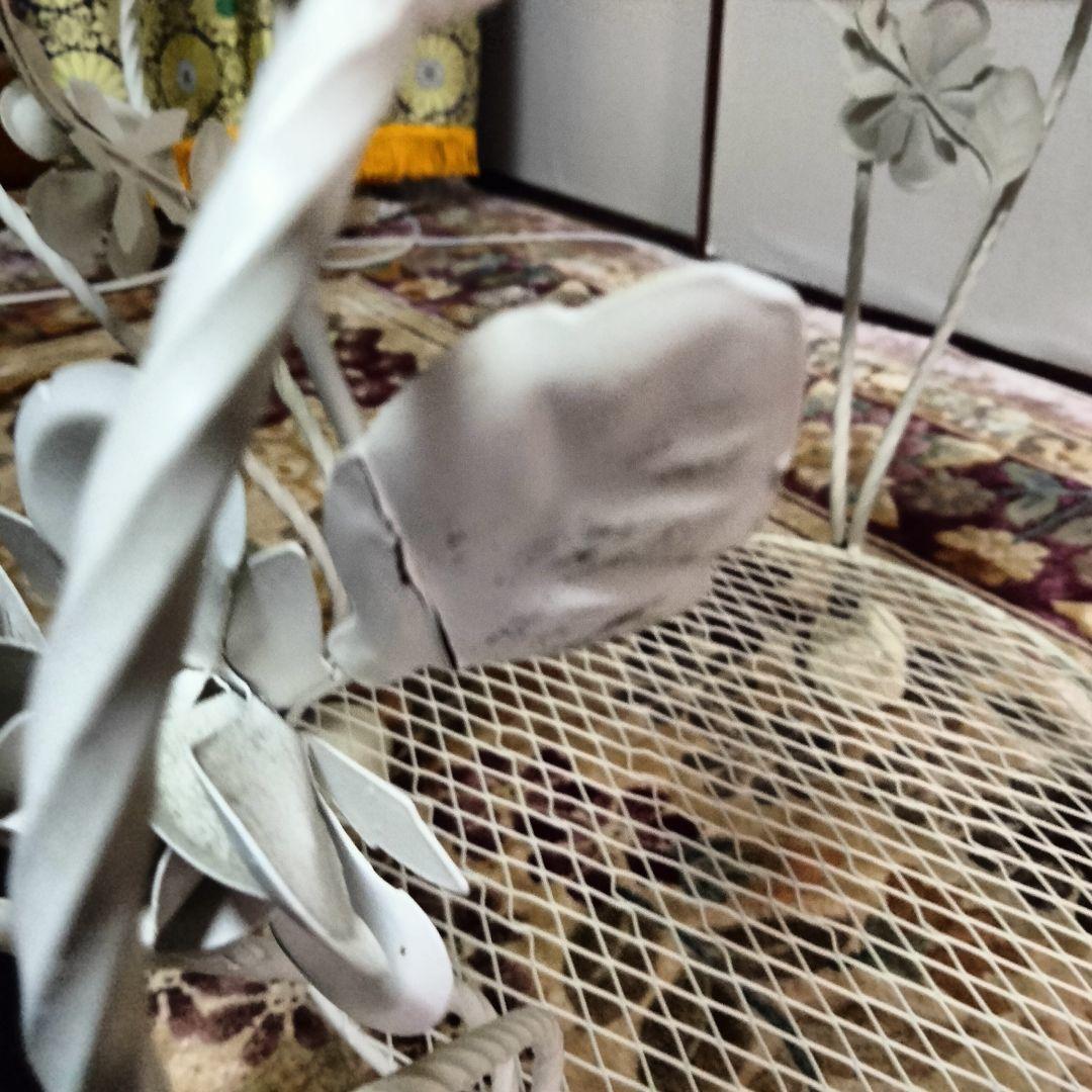 RENAISSANCE風 サイドテーブル ホワイトラウンド薔薇 コーヒーテーブル