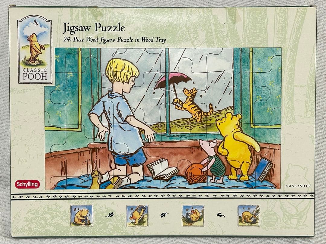 Schylling製 クラシック・プー 木製ジグソーパズル プーさん