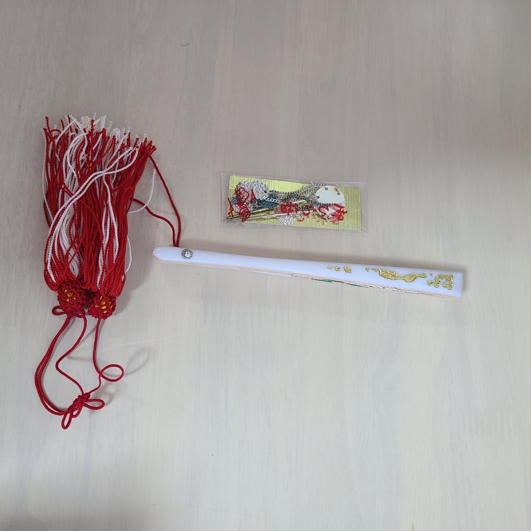 七五三帯 はこせこセット　7歳　ピンク系　8点セット