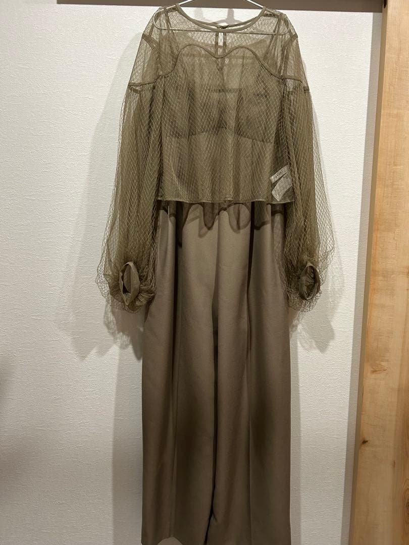 【AMERI】NET TULLE TOP LAYERED ROMPERS ドレス