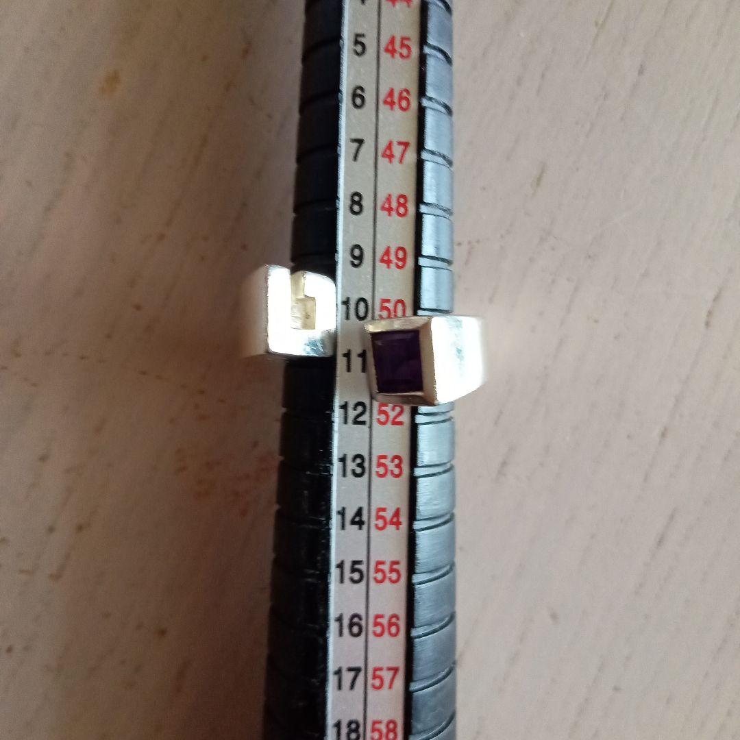 GUCCI シルバー アメジスト　リング