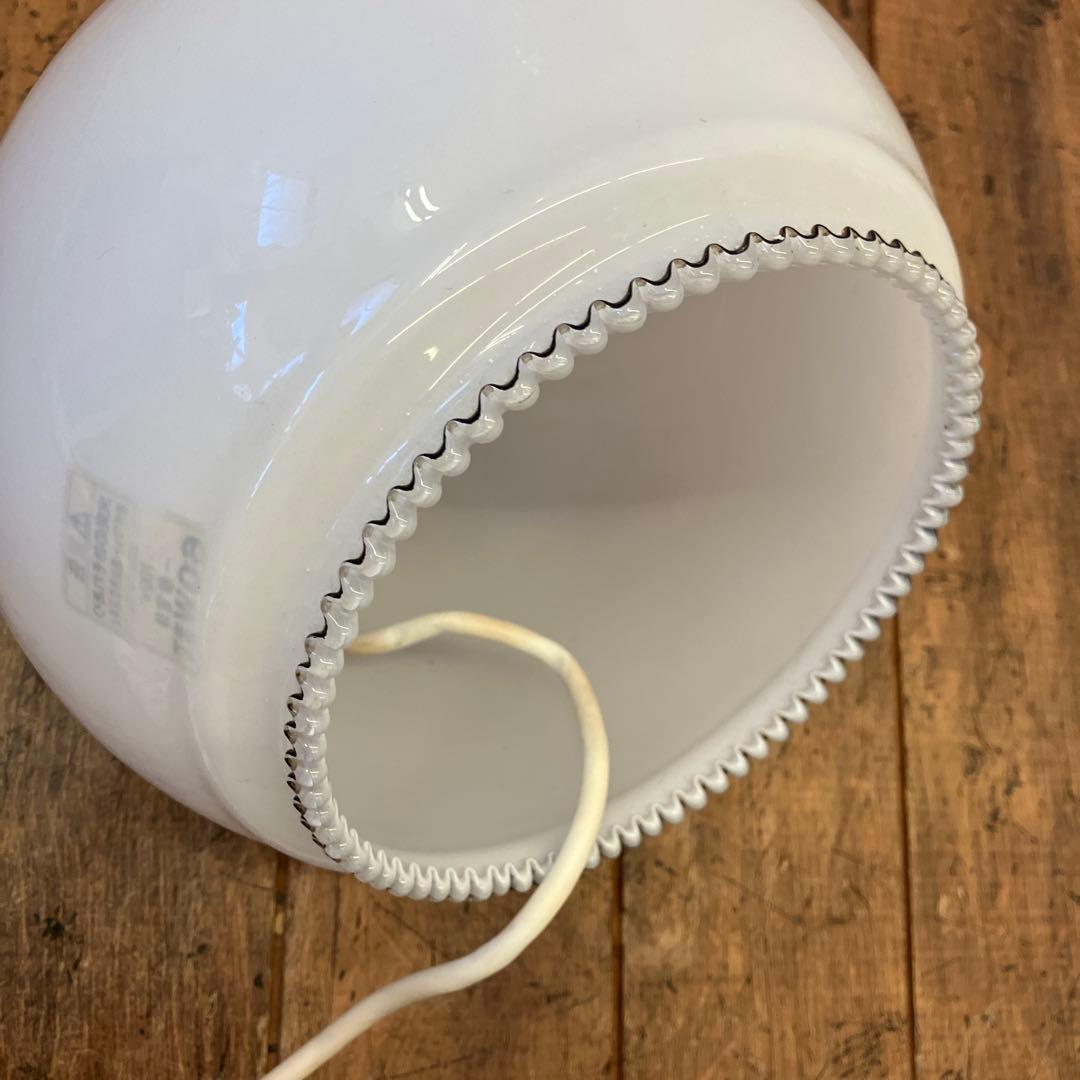 レトロ ガラス製 ミルクガラス ドロップ型 ペンダントライト 照明器具 リ