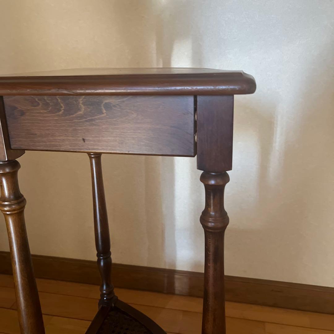 カリモクkarimoku コロニアル　コーナーテーブル コーナーラック 花台