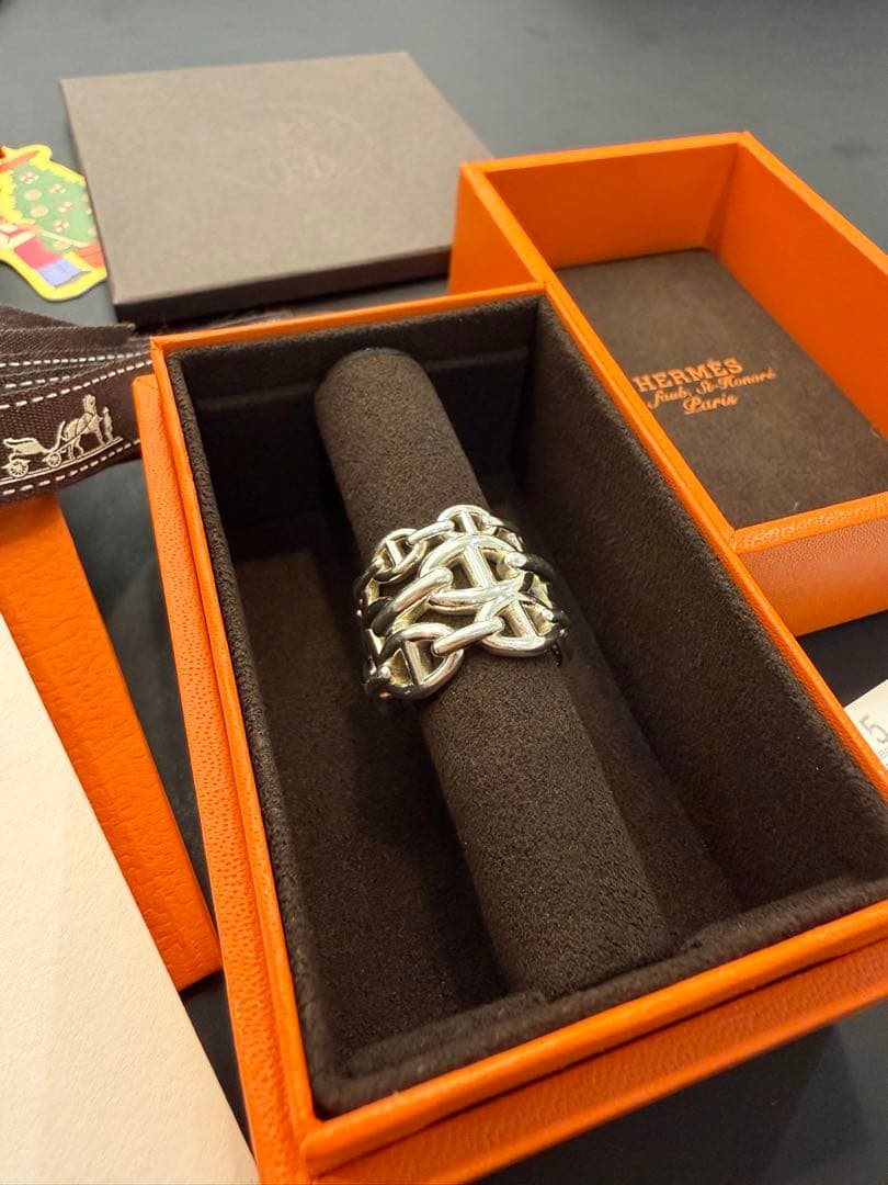 【美品】HERMES シェーヌダンクル アンシェネリングGM サイズ55