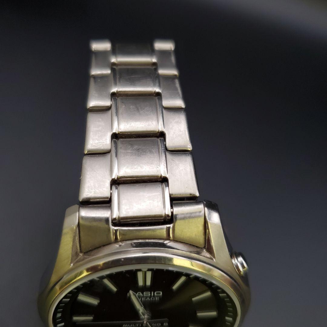 稼働品 カシオ リニエージ LCW-M100TS チタン ソーラー電波 シルバー