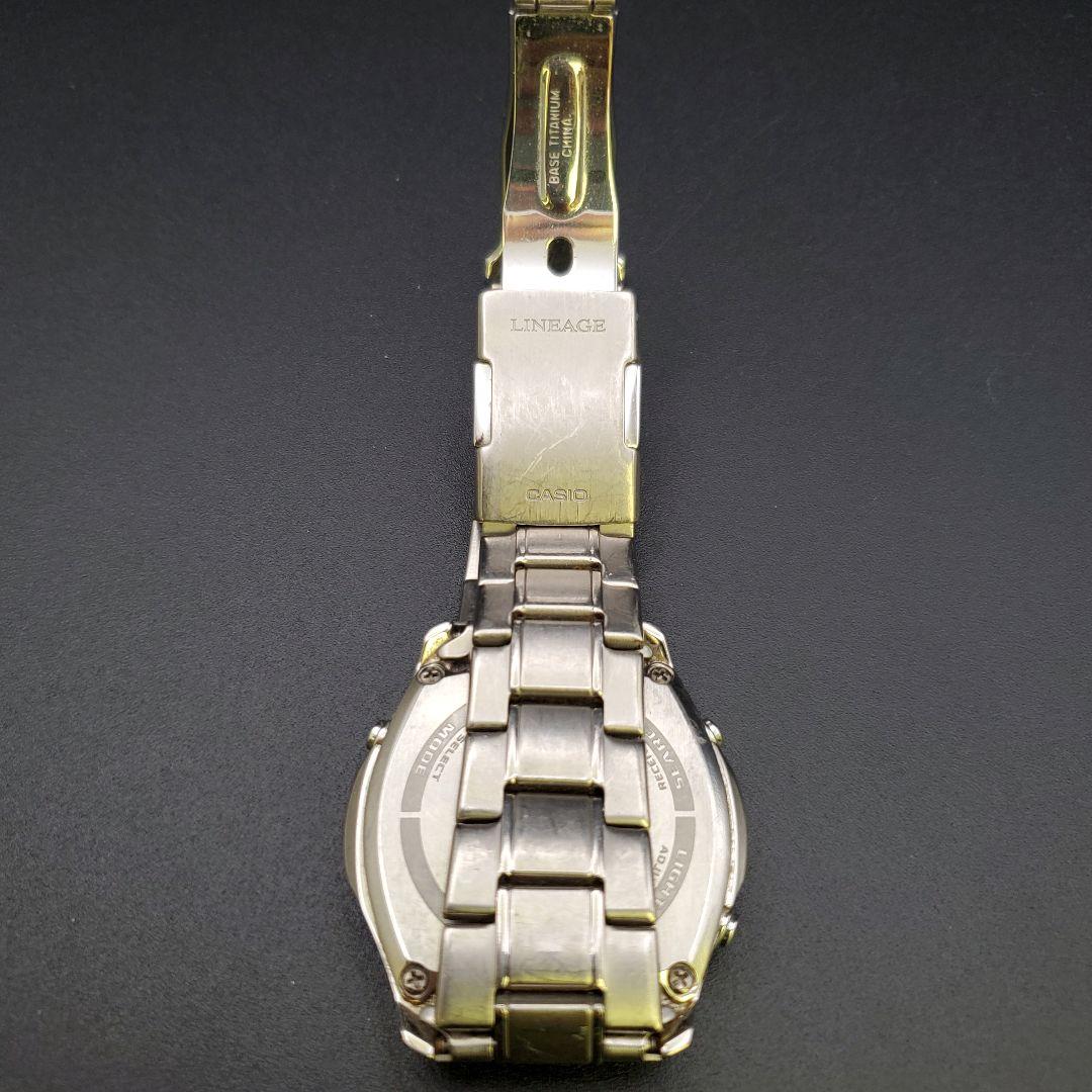 稼働品 カシオ リニエージ LCW-M100TS チタン ソーラー電波 シルバー