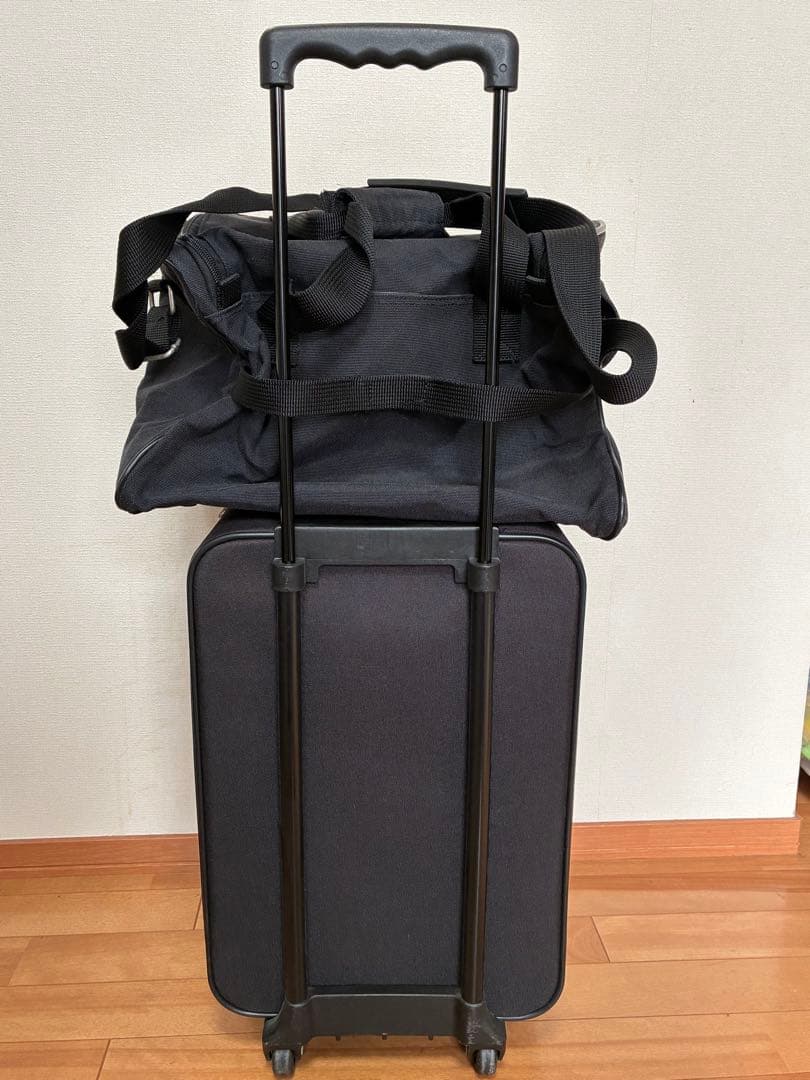 【希少】ディズニーキャリーケース　布製　スーツケースとショルダーバッグのセット