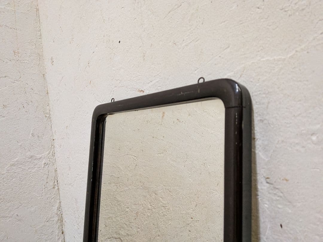 1125 ②アンティーク　大正浪漫　ウォールミラー　壁掛け式　鏡　姿見　レトロ