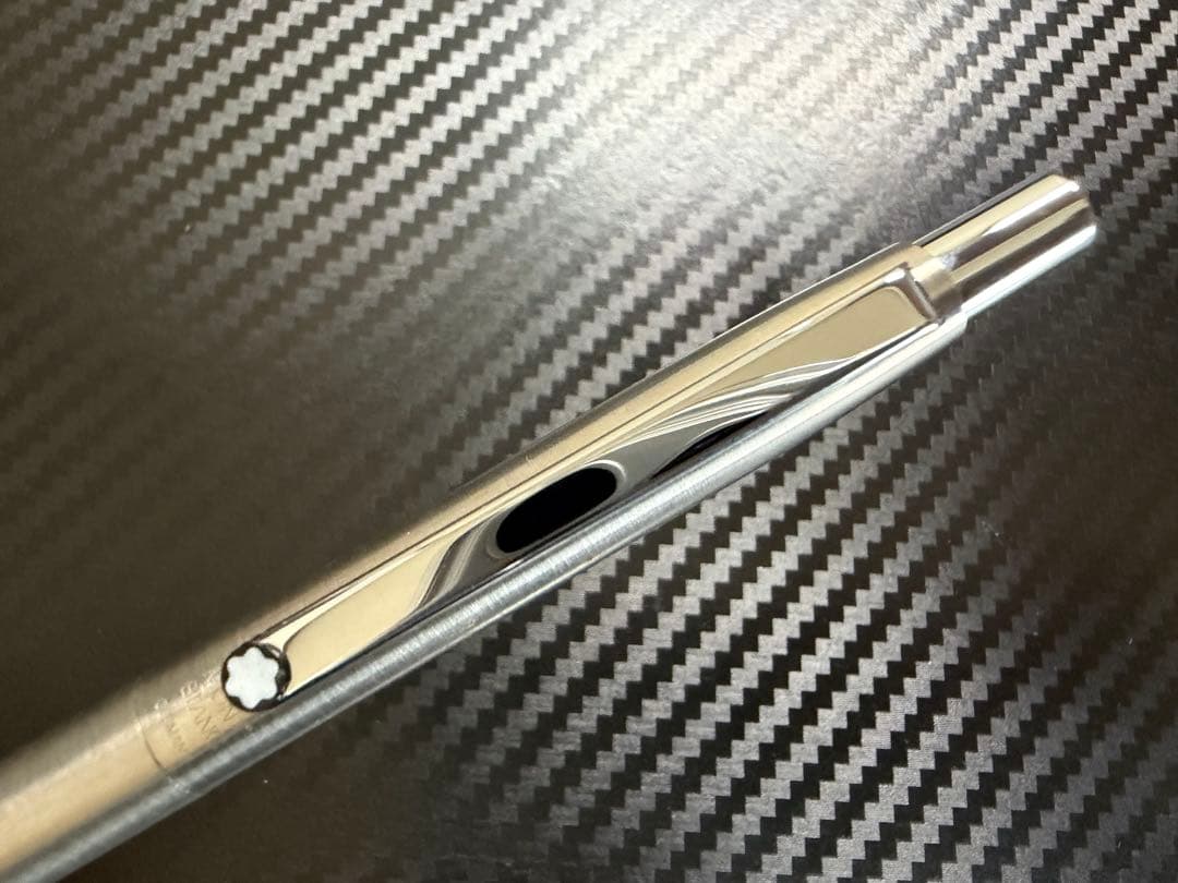 未使用に近い モンブラン ノブレススリムライン ボールペン ステンレス