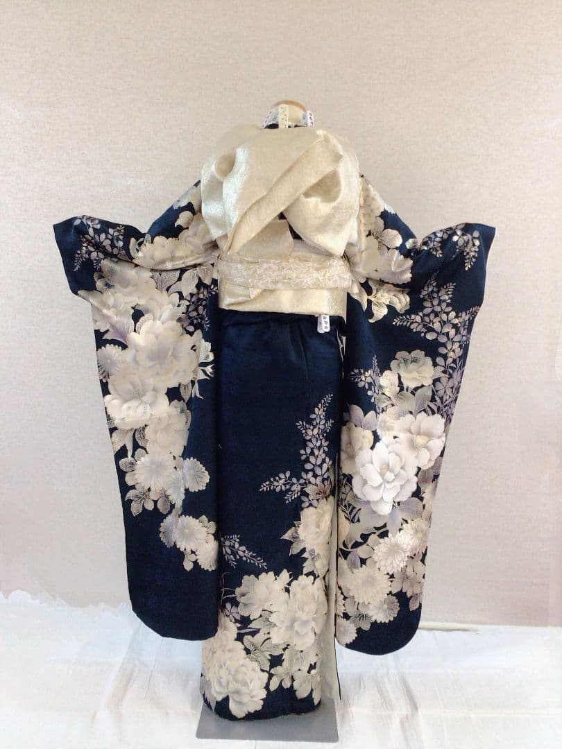 るなのあ　紺色　振袖フルセット