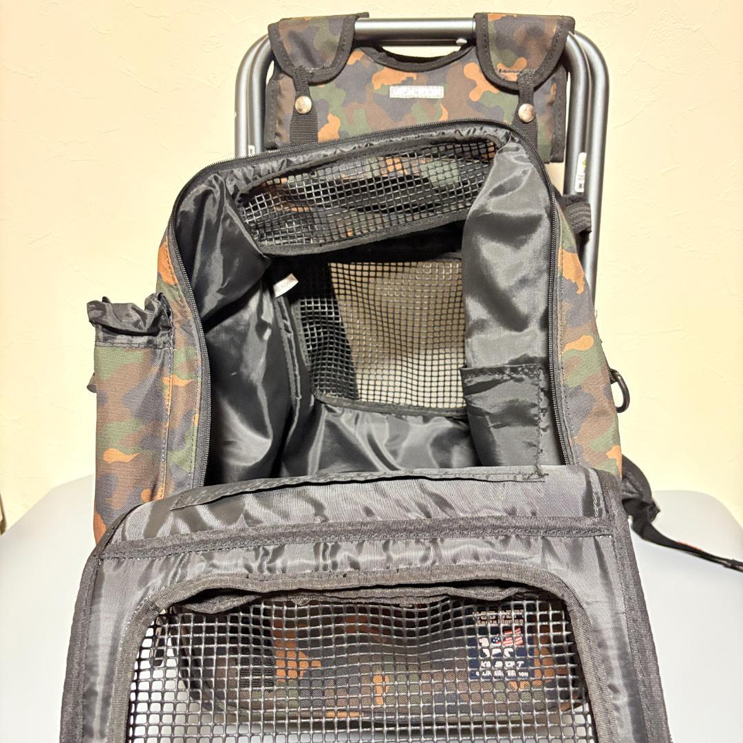 【美品】Dogdept キャリーバッグ リュック ドッグデプト カモフラージュ