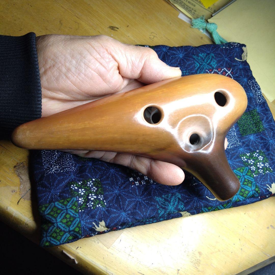 ピエタオカリナアルト4CEXcellentブラウングラデーション