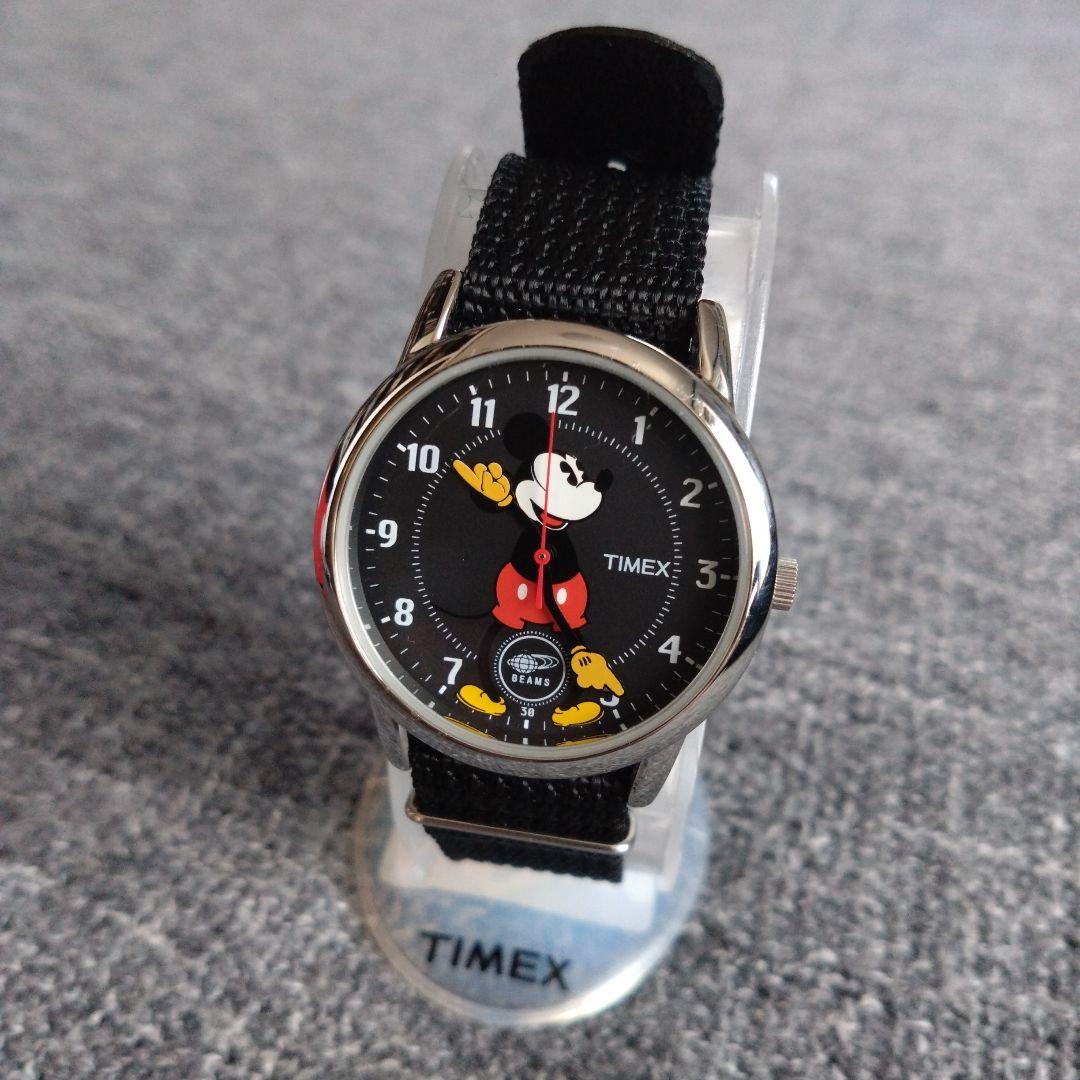 【TIMEX】 BEAMS Disney ミッキー 腕時計 黒