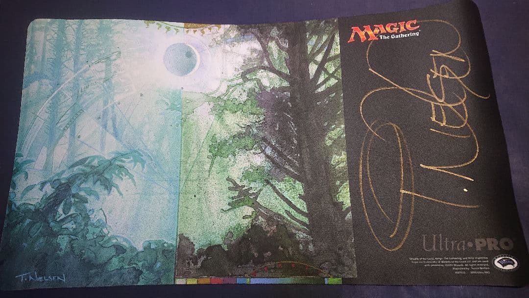 MTG GURUランド（サイン付き） プレイマット 5枚セット＋おまけ付き