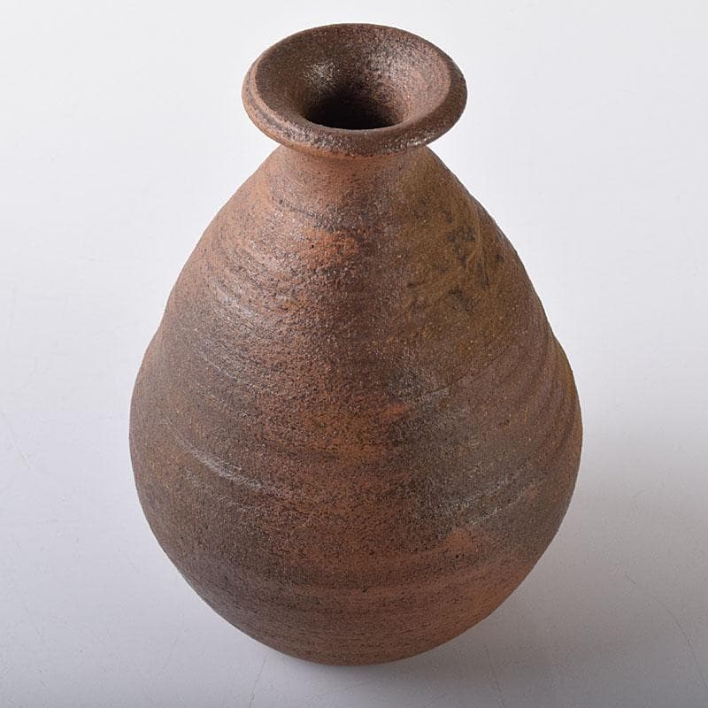 備前焼　人間国宝　山本陶秀作　徳利　共箱　C　R8408