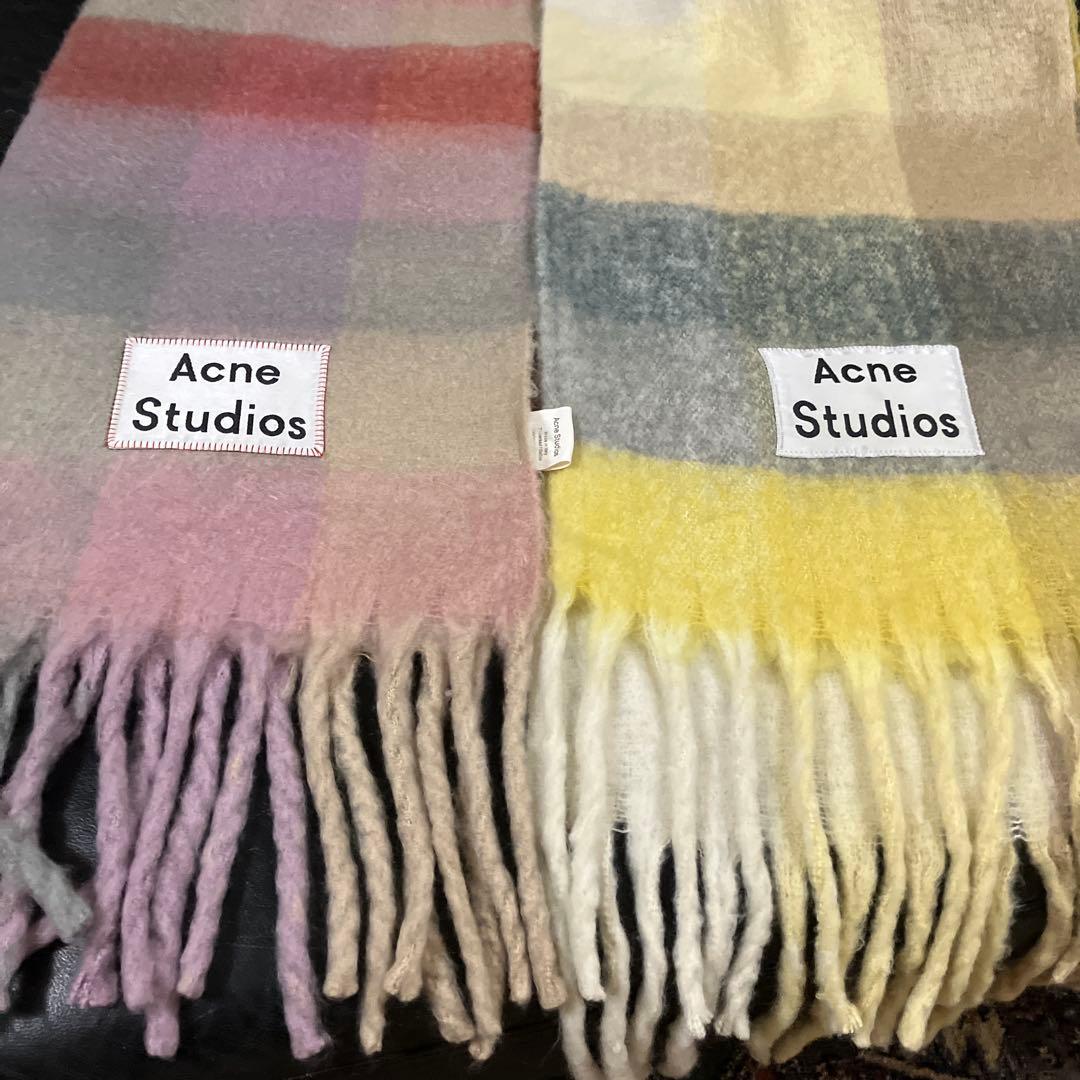 Xmas SALE！！Acne Studios チェック柄マフラー　2本セット