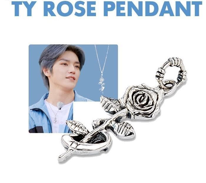 【新品未使用】公式 NCT テヨン TY ROSE ローズ ペンダント コラボ