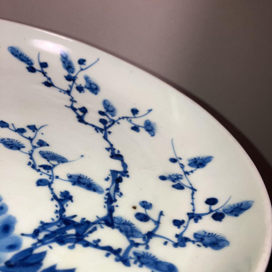 古伊万里　牡丹と梅　古美術