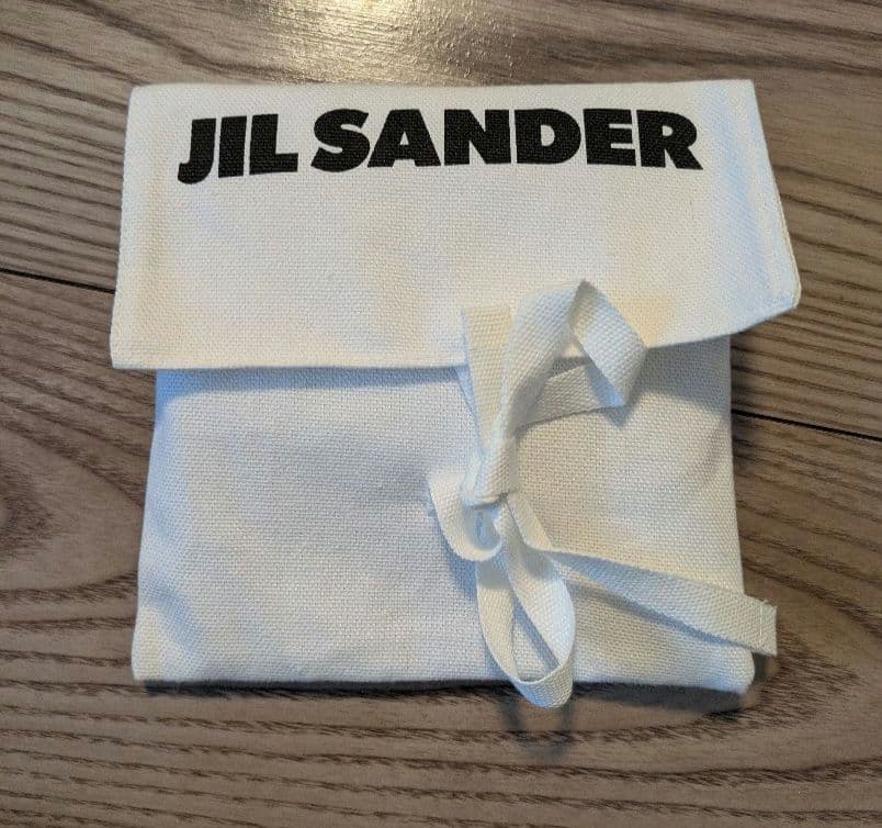 JIL SANDER ジルサンダー シルバー 二つ折り財布 保存袋付き