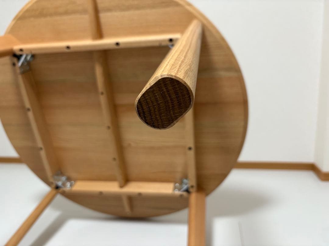 SIKI FURNITURE レッドオーク オイル塗装 板目 直径100cm