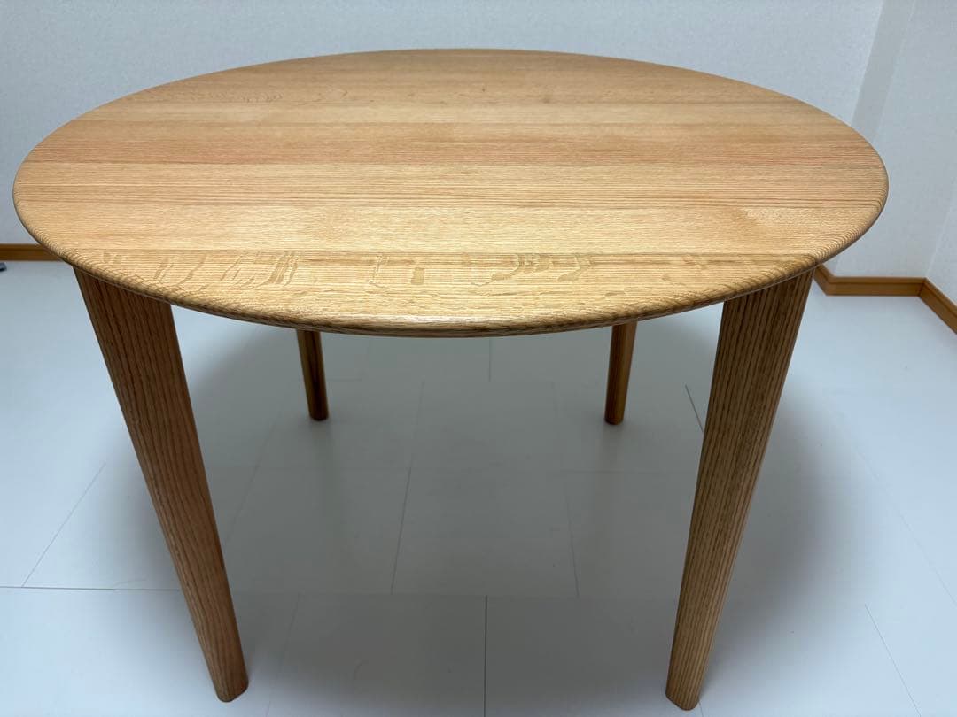 SIKI FURNITURE レッドオーク オイル塗装 板目 直径100cm