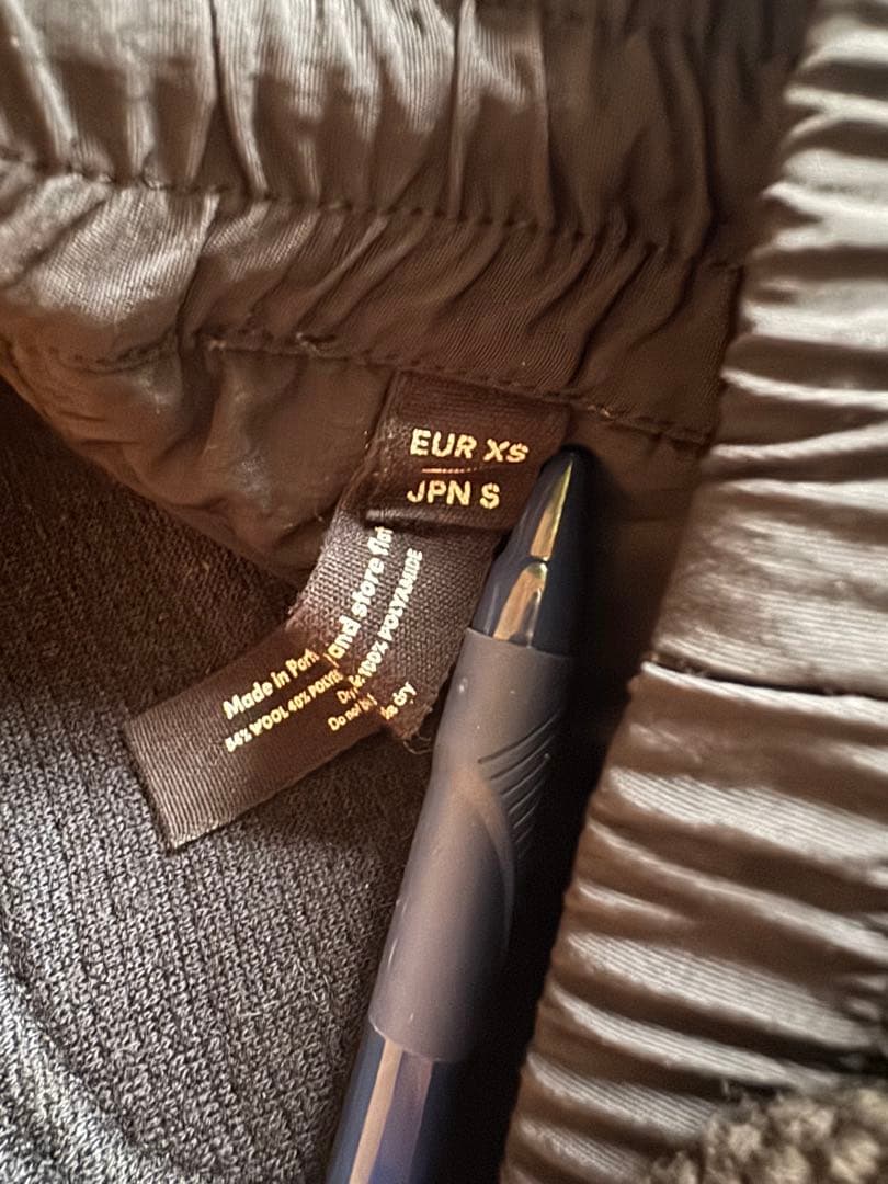 BYBORRE ニットボンディングパンツ Navy/Black (S)