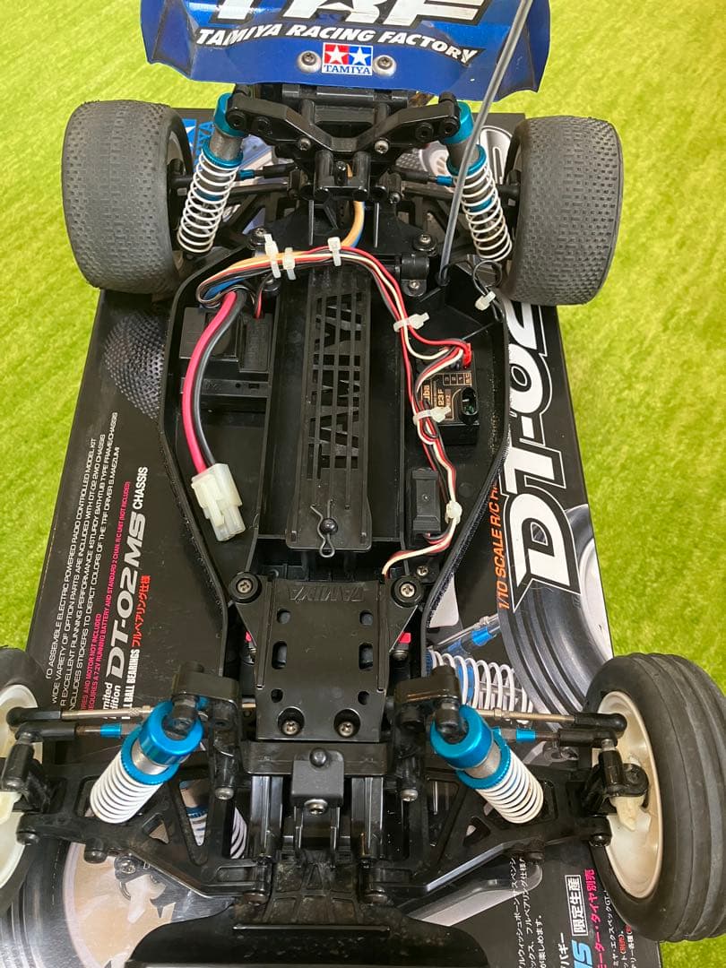 【希少】値下げ タミヤDT-02MS メカ付(サーボ、アンプ、受信機、モーター)
