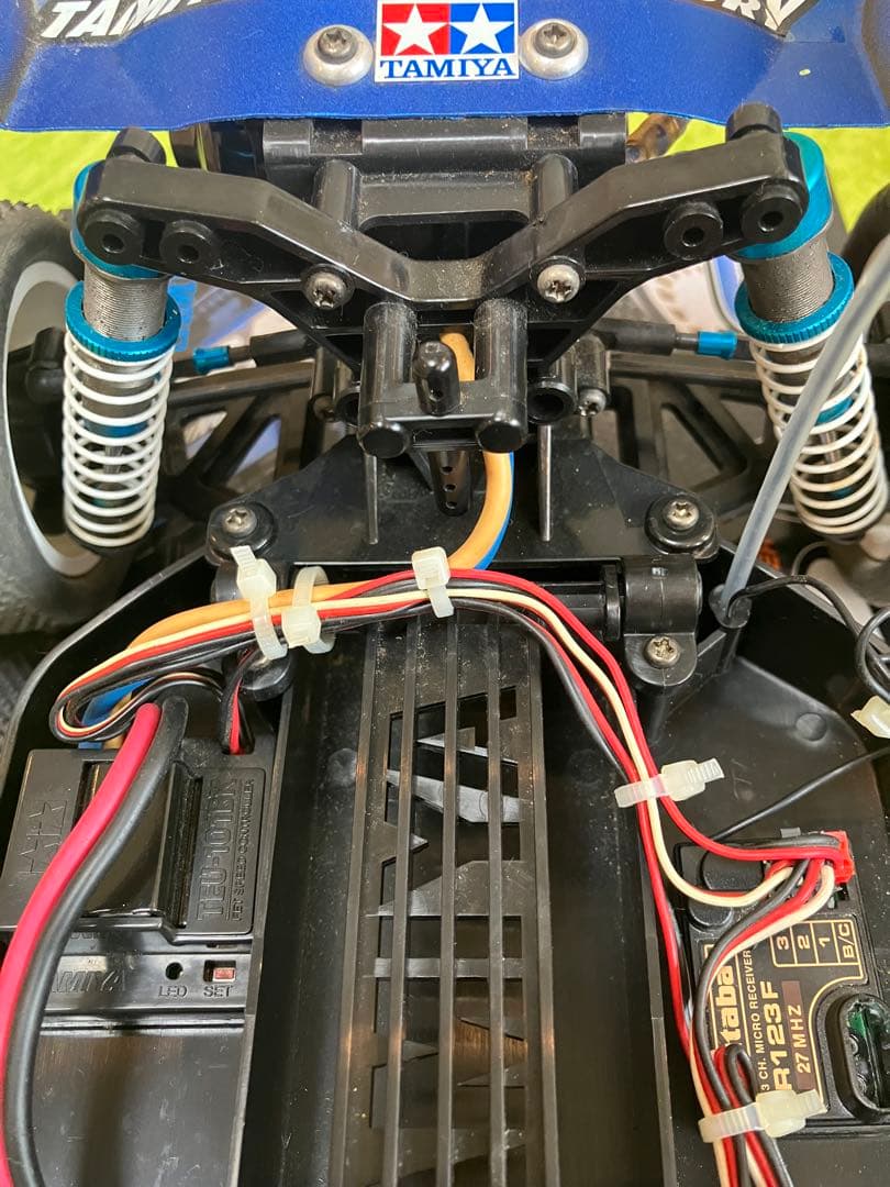 【希少】値下げ タミヤDT-02MS メカ付(サーボ、アンプ、受信機、モーター)