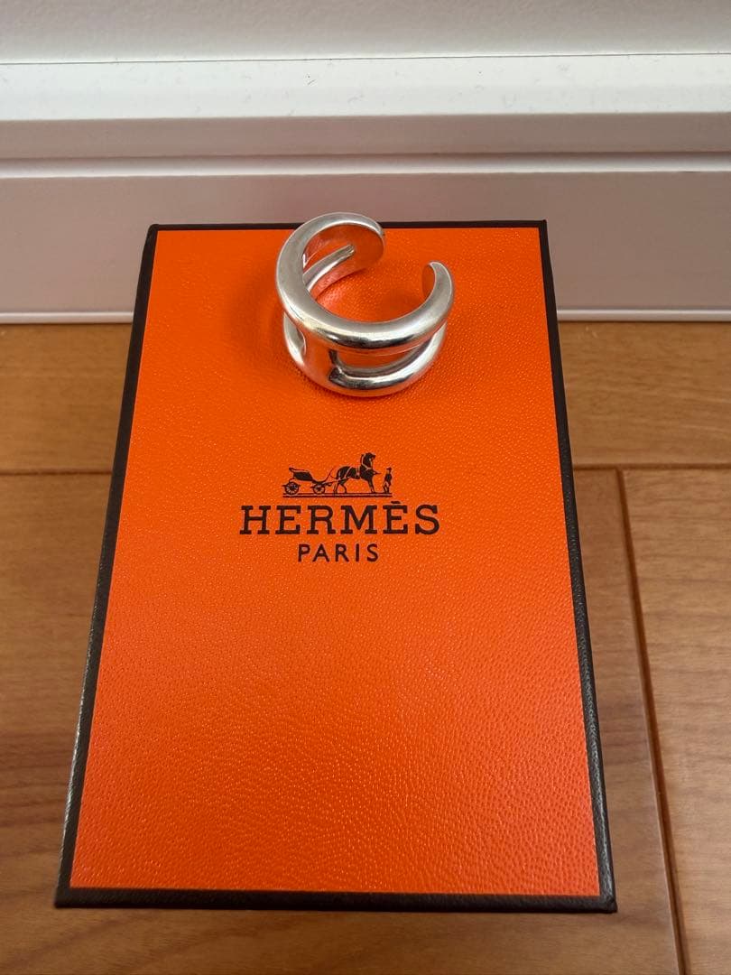 HERMES エルメス　オスモズ　PM 51 シルバー　リング　指輪