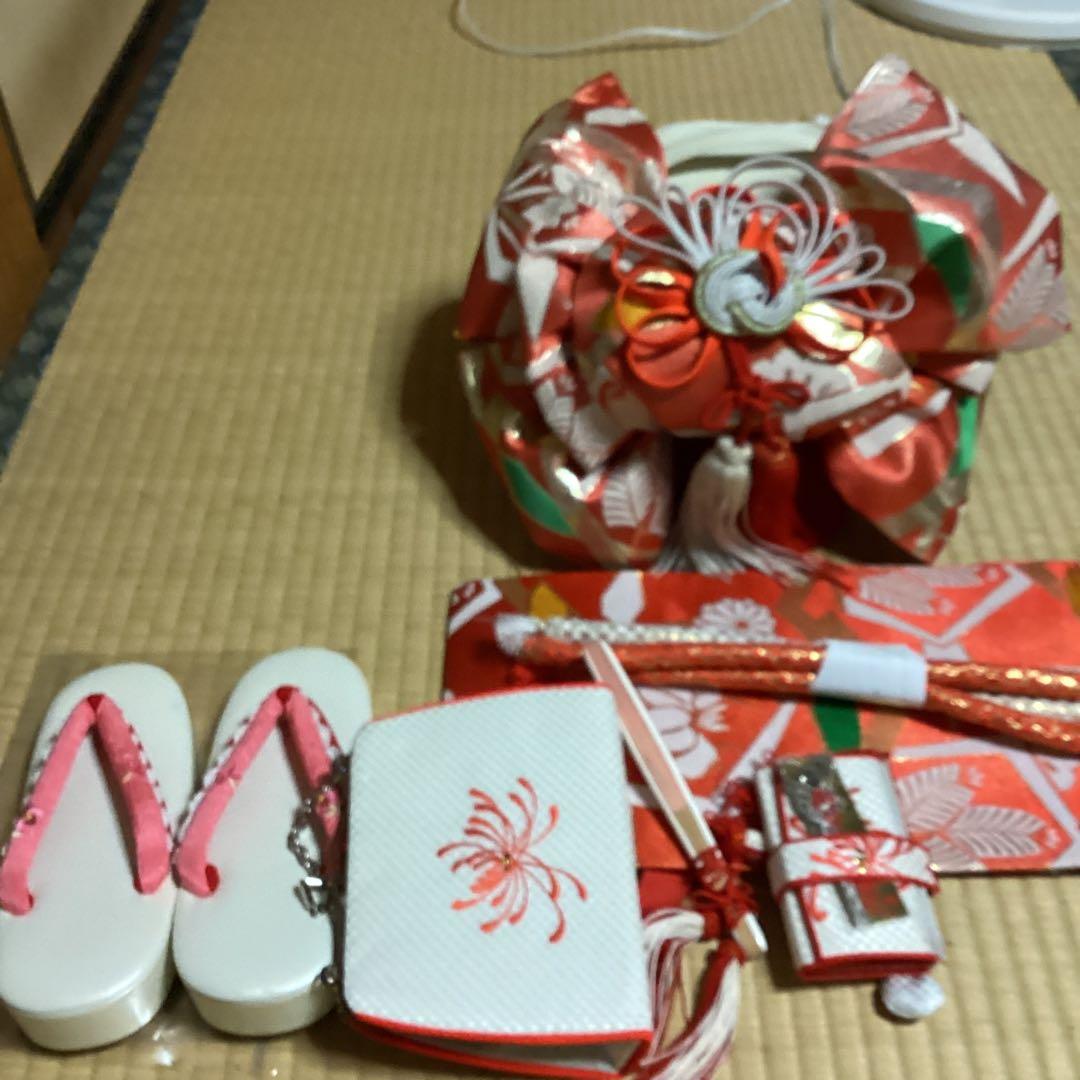 七五三7歳フルセット　帯幅19センチ　草履21センチ