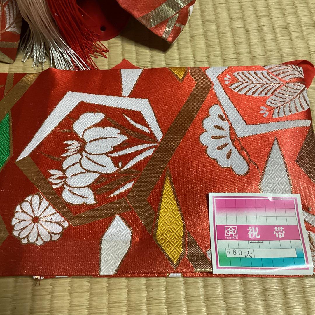 七五三7歳フルセット　帯幅19センチ　草履21センチ