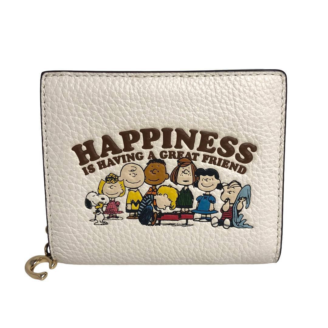 COACH コーチ 二つ折り財布 スヌーピー SNOOPY PEANUTS