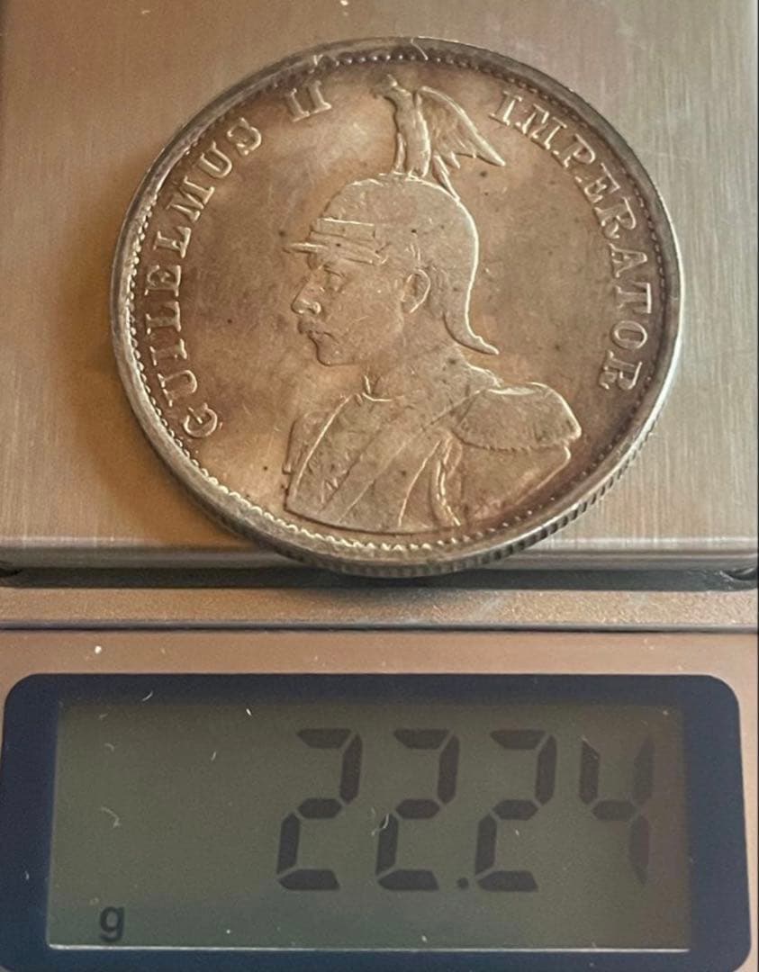 1893年 英領インド ヴィクトリア女王 2ルピー銀貨 実測22.24g