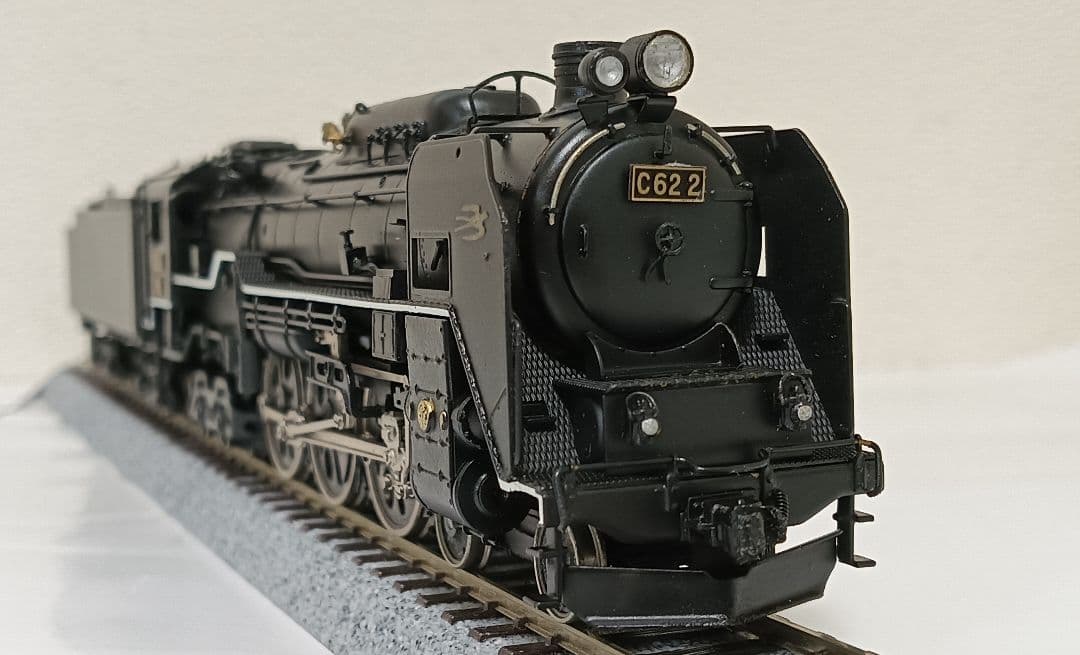 HOゲージ 天賞堂 Ｃ622号機蒸気機関車、モーター交換、メンテナンス済