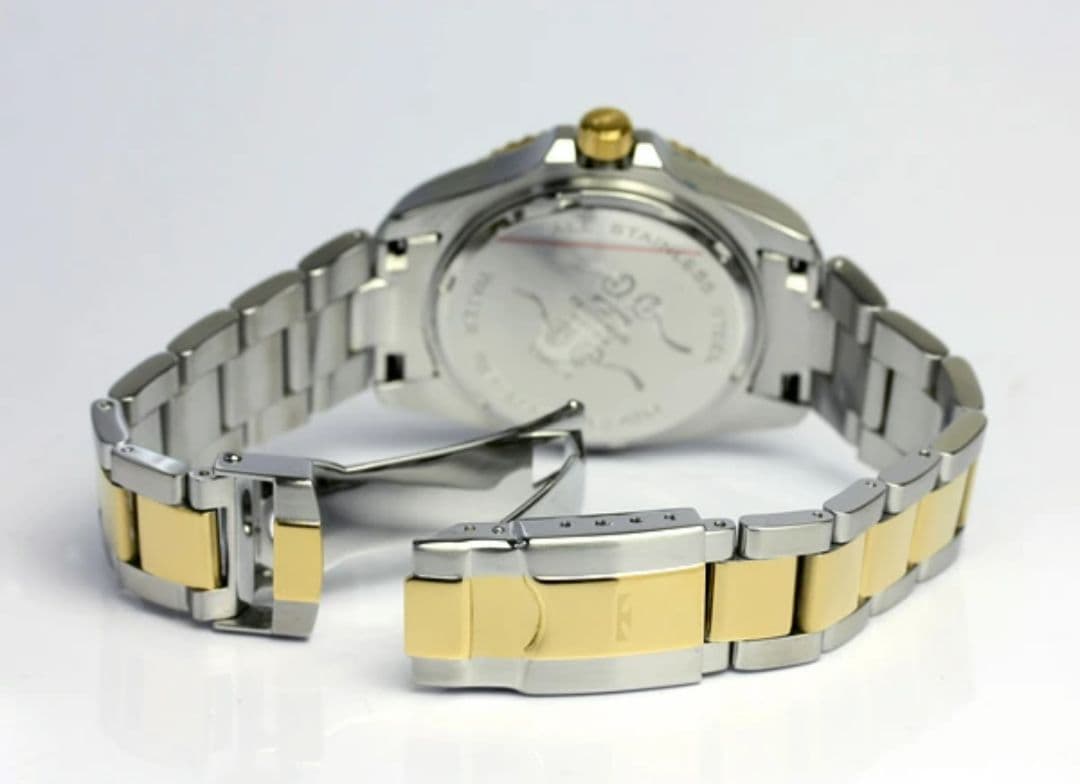 新品 TECHNOS テクノス腕時計 ダイバーズスタイル青／金