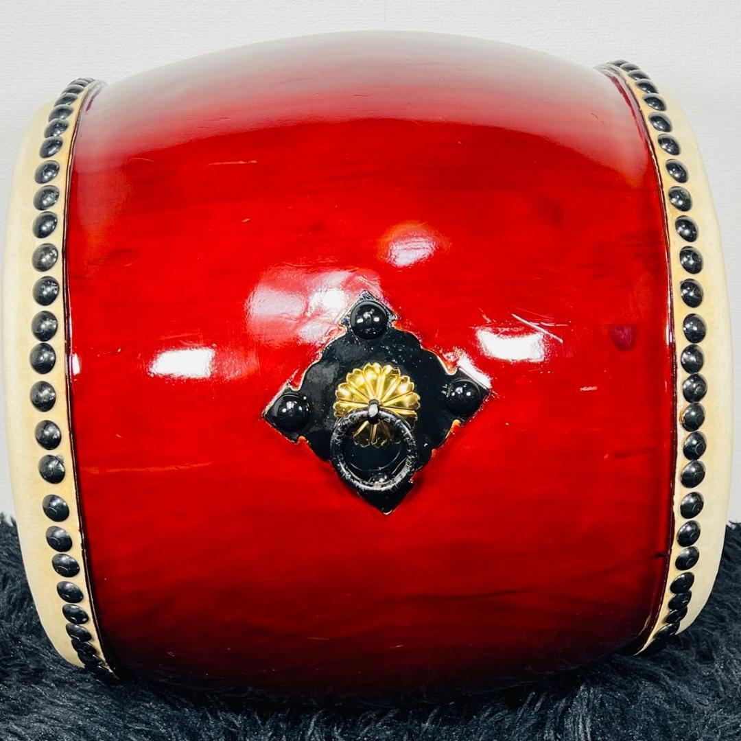 諏訪工芸 長胴太鼓 1.2尺 耳無 和太鼓 打楽器 太鼓 お祭り 宮太鼓 台座付