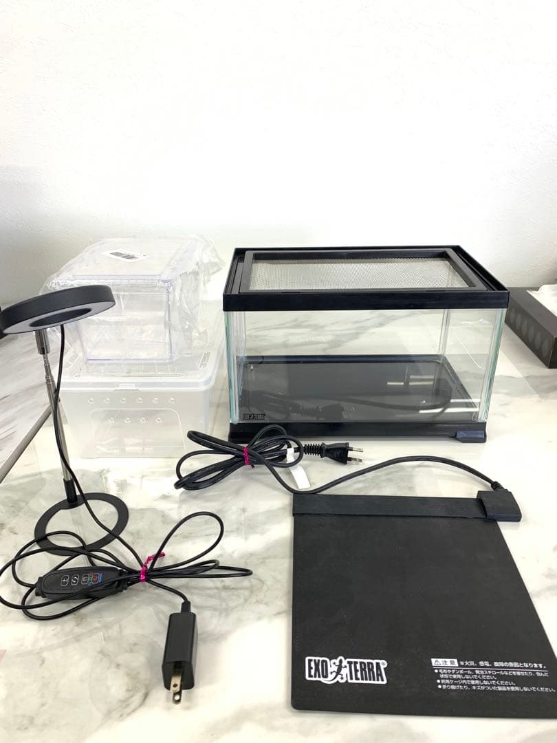 ＋ 爬虫類飼育5点セット ジェックス GEX ヒーター スポットライト