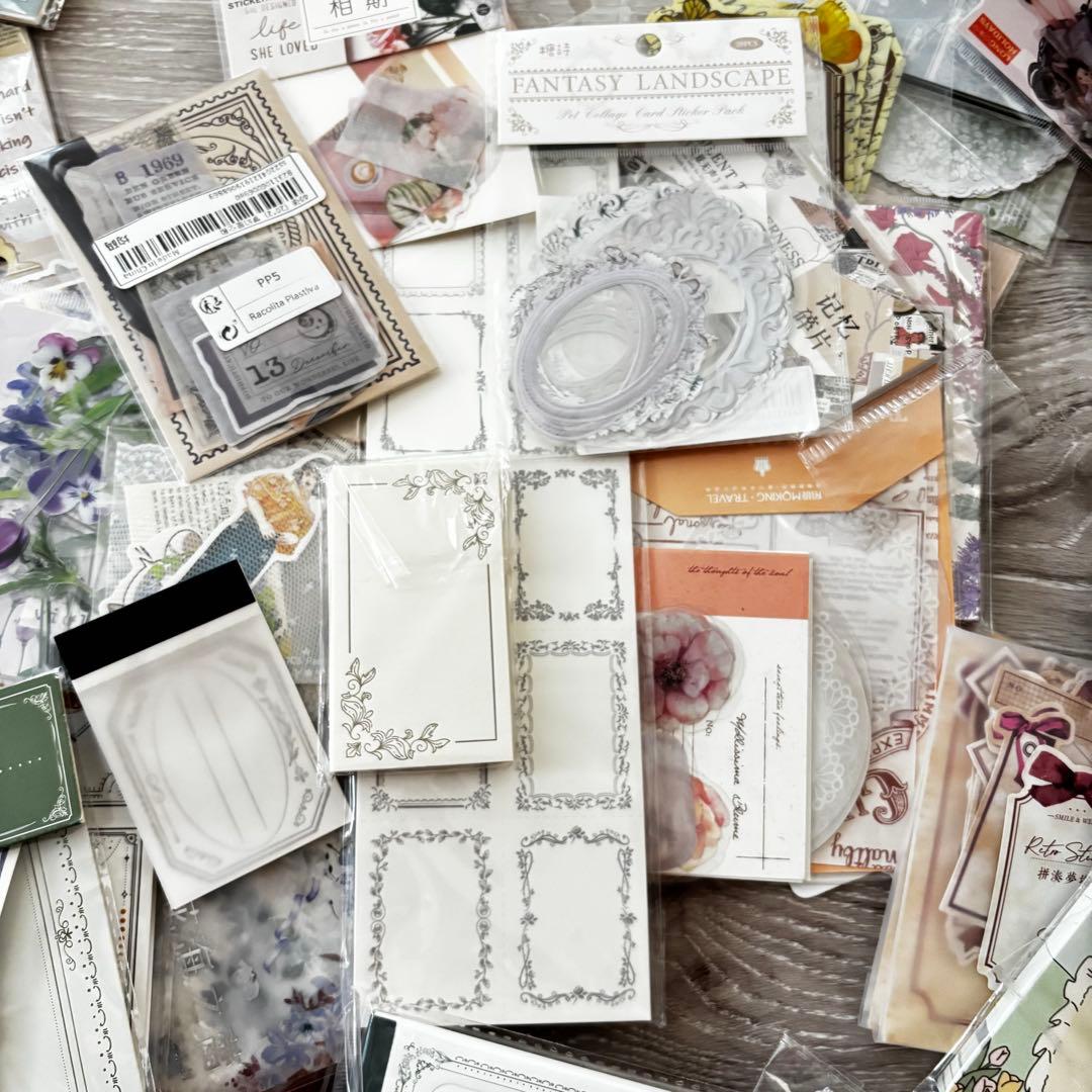 紙物 コラージュ素材 大量まとめ売り‼️ 海外紙物