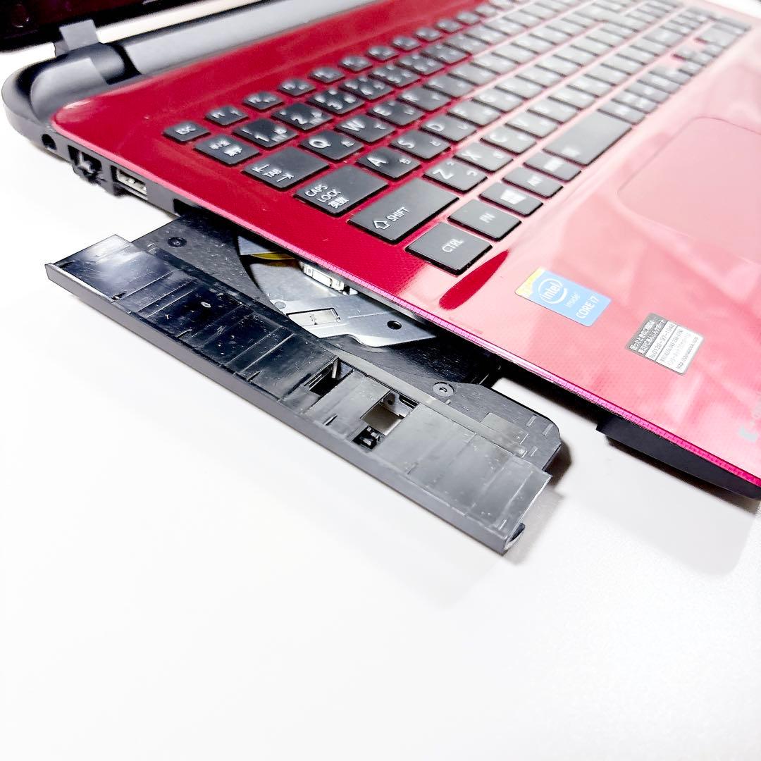 ブルーレイ✨高性能i7 快適SSD メモリ8GB フルHD ノートパソコン 東芝