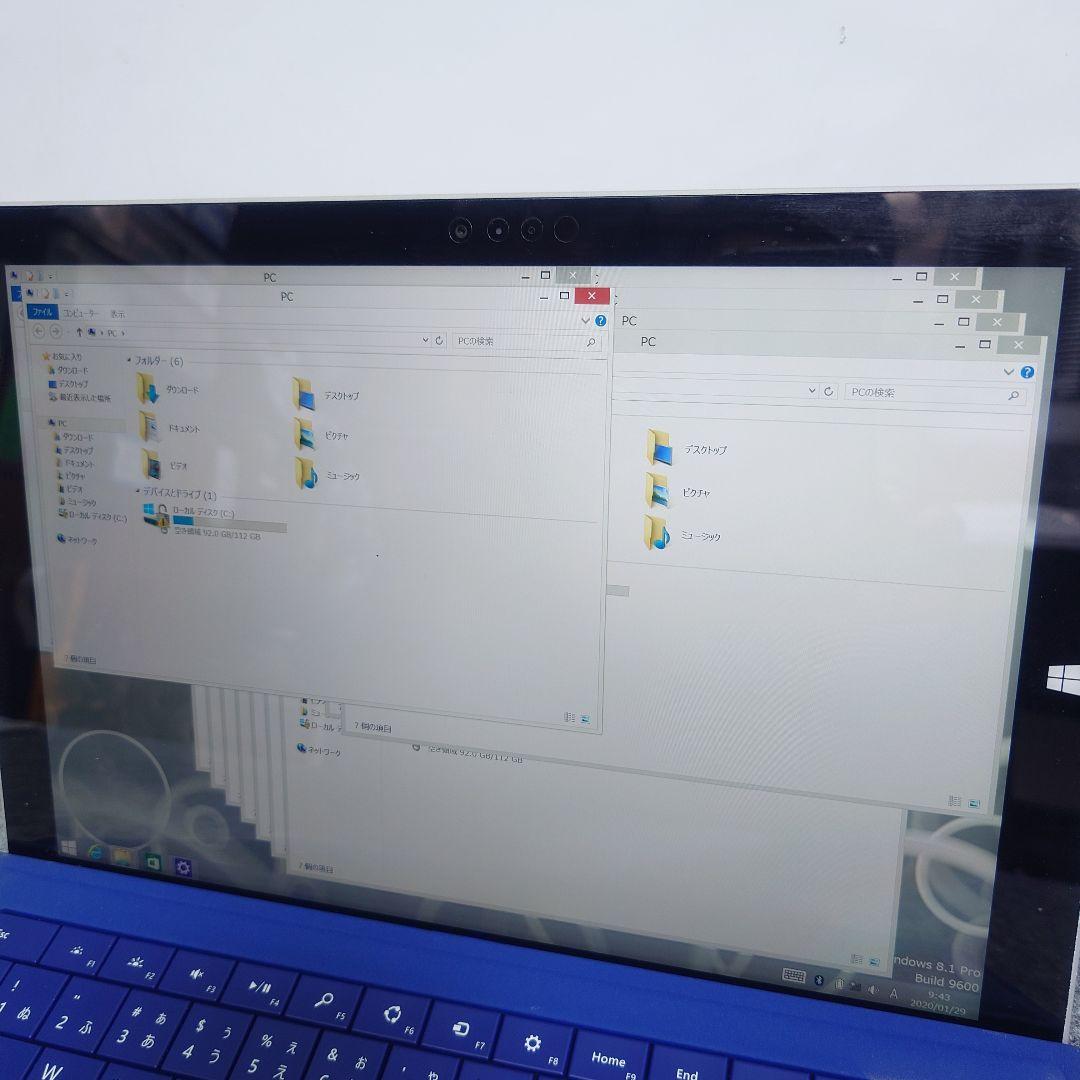 Surface Pro 3 1631 128GB 本体とキーボード付き