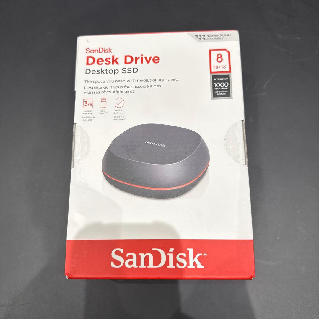 外付けハードディスク・ドライブ SanDisk DeskDrive 8TB SDSSDT40-8T00-NA25