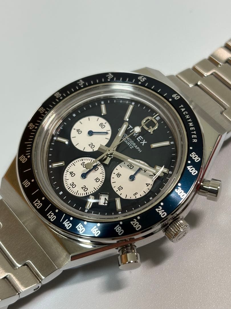 【美品】TIMEX QGents レトロクロノグラフクォーツ TW2W51600