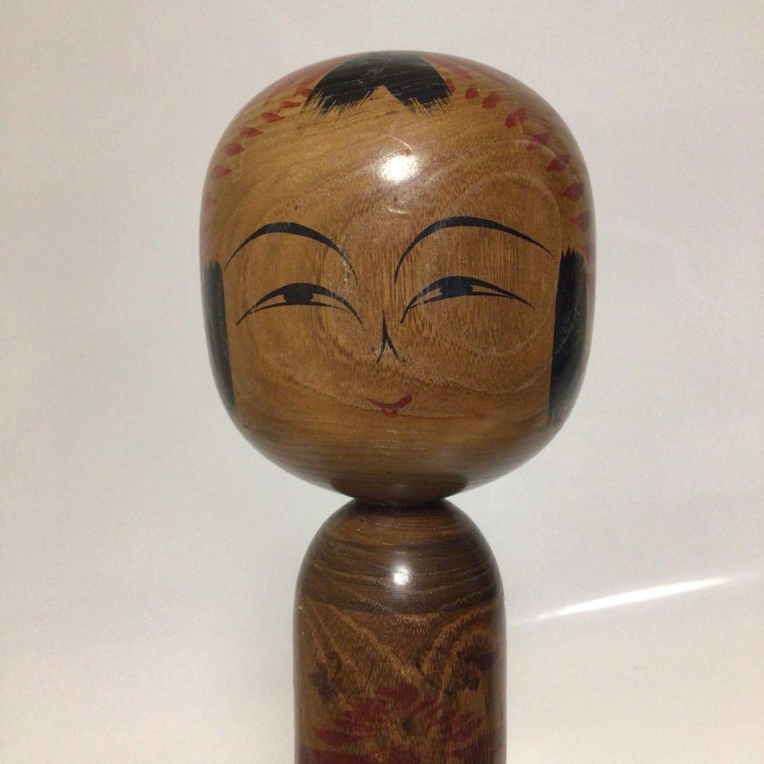 レトロ 木製 伝統工芸 工芸品 大型 こけし 小芥子 置物 オブジェ　伝統的