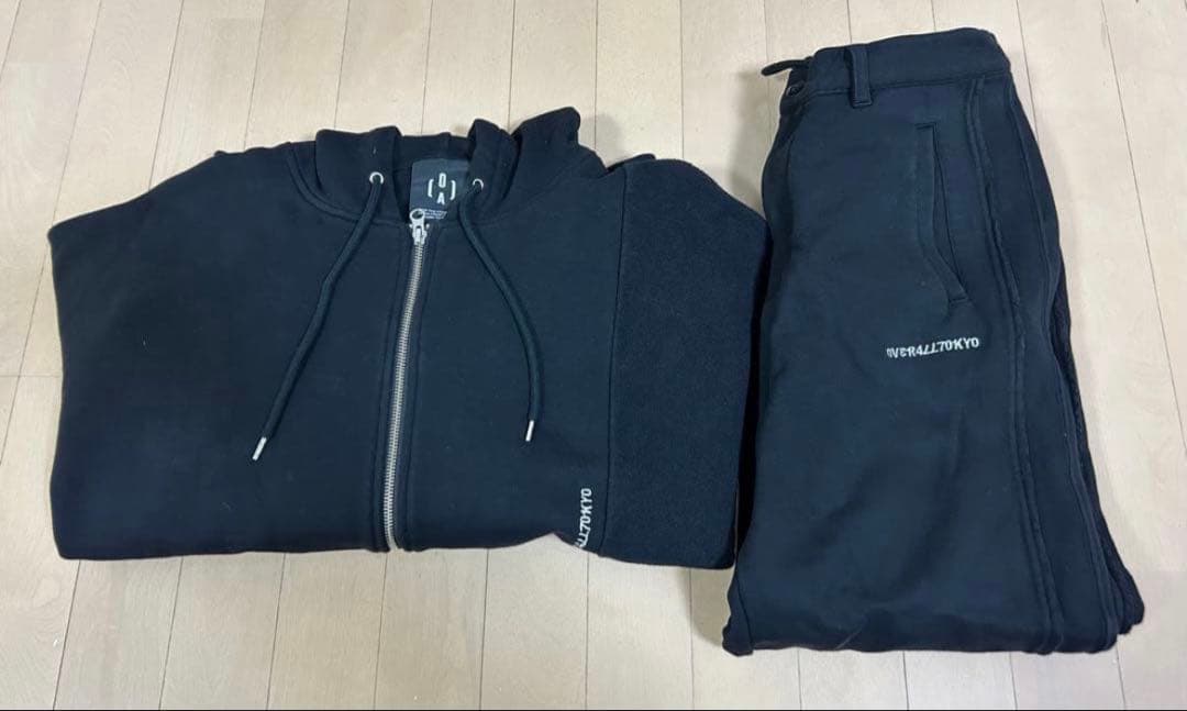 over all tokyo 上下セットアップ 黒色 Mサイズ coldrain